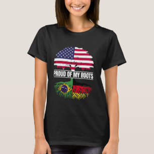 Brasilien Deutschland Heritage Stolz meiner Roots T-Shirt