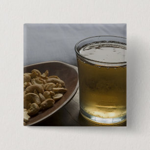 Brasilien. Ein Glas erfrischender Guarana-Energie Button