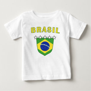 Brasilien-Emblem-Shirt Baby T-shirt