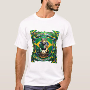Brasilien Ewiger Jaguar Aufstieg, Brasilianisches T-Shirt
