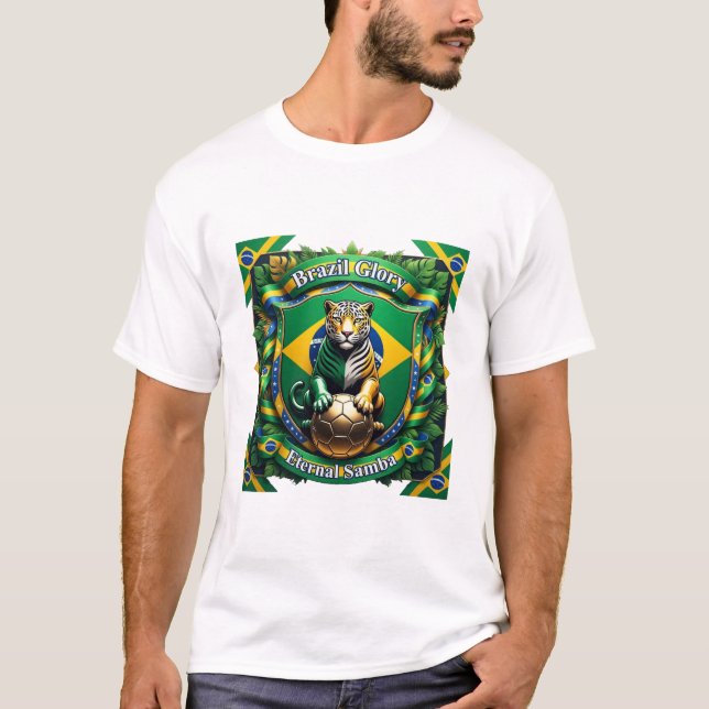 Brasilien Ewiger Jaguar Aufstieg, Brasilianisches  T-Shirt (Vorderseite)