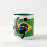 Brasilien Fahrradkick Zweifarbige Tasse<br><div class="desc"></div>