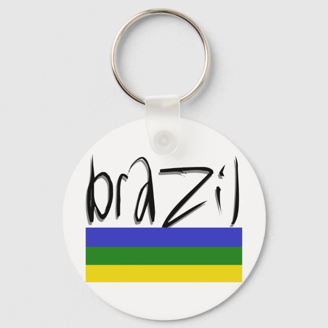 Brasilien Farben! Schlüsselanhänger (Vorderseite)