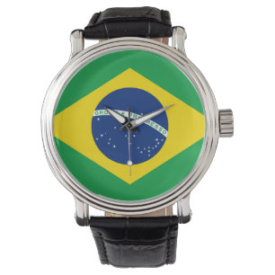 Brasilien Flag Armbanduhr