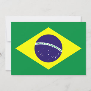 Brasilien Flag Design Einladung