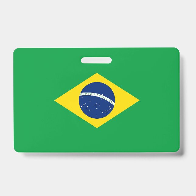 Brasilien-Flagge Ausweis (Vorderseite)