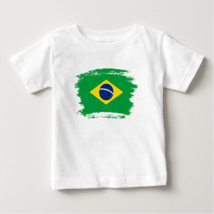Brasilien-Flagge Baby T-shirt