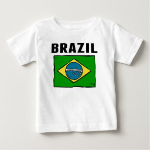 Brasilien-Flagge Baby T-shirt
