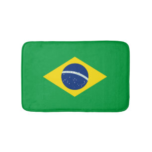 Brasilien-Flagge Badematte
