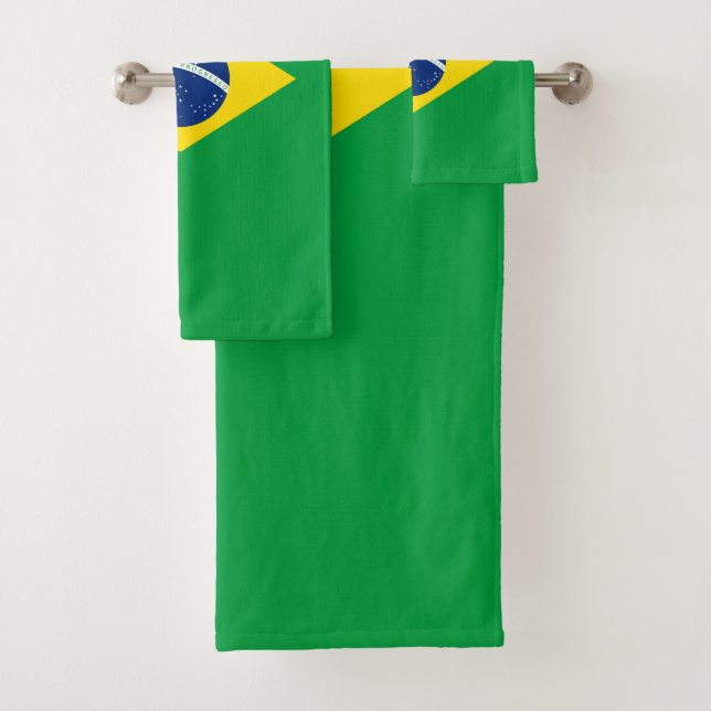 Brasilien-Flagge Badhandtuch Set (Insitu)