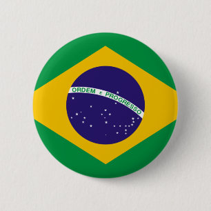Brasilien-Flagge Button