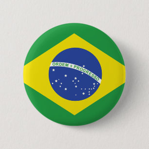 Brasilien-Flagge Button