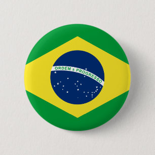 Brasilien-Flagge Button