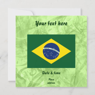 Brasilien-Flagge Einladung
