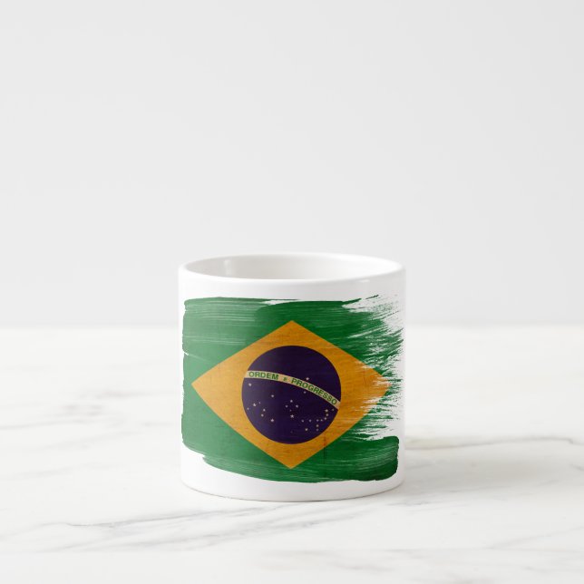 Brasilien-Flagge Espressotasse (Vorderseite)