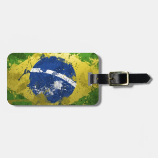 Brasilien-Flagge Gepäckanhänger