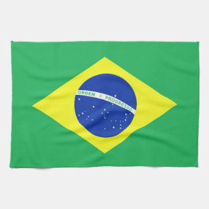 Brasilien-Flagge Handtuch