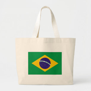 Brasilien-Flagge Jumbo Stoffbeutel