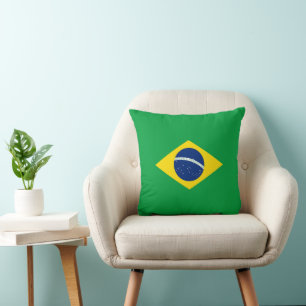 Brasilien-Flagge Kissen