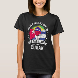 Brasilien Flagge Kuba Grosser Spaß Bürger Pride T-Shirt