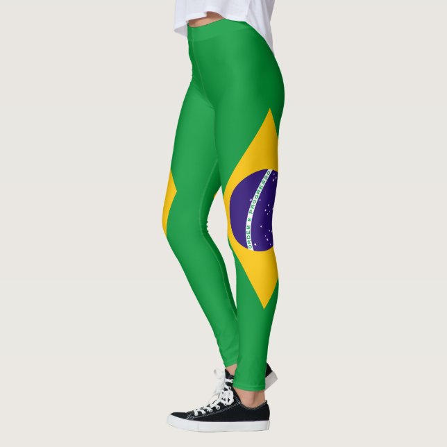 Brasilien-Flagge Leggings (Links)