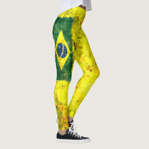 Brasilien-Flagge Leggings