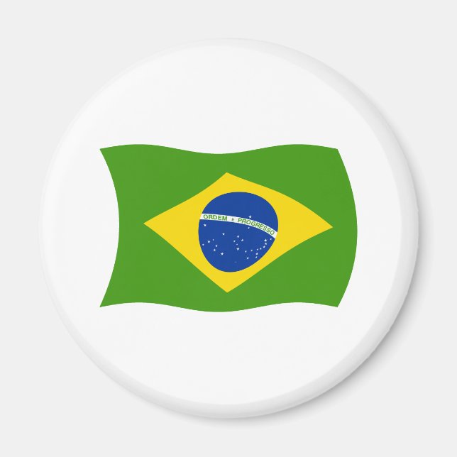Brasilien Flagge Magnet (Vorne)