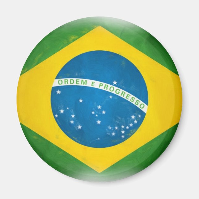 Brasilien_Flagge Magnet (Vorne)