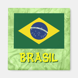 Brasilien-Flagge Magnet