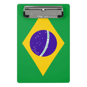Brasilien-Flagge Mini Klemmbrett