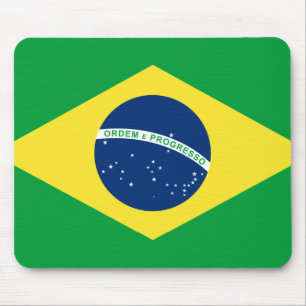 Brasilien-Flagge Mousepad