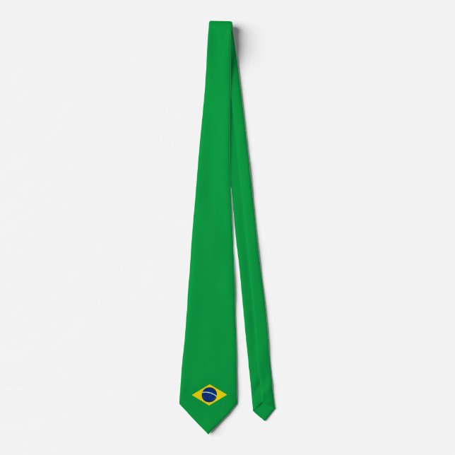 Brasilien Flagge Neck Tie Krawatte (Vorderseite)