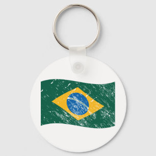 Brasilien-Flagge Schlüsselanhänger
