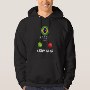 Brasilien Flagge Souvenir Brasilien ruft an Hoodie