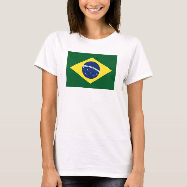 Brasilien-Flagge T-Shirt (Vorderseite)