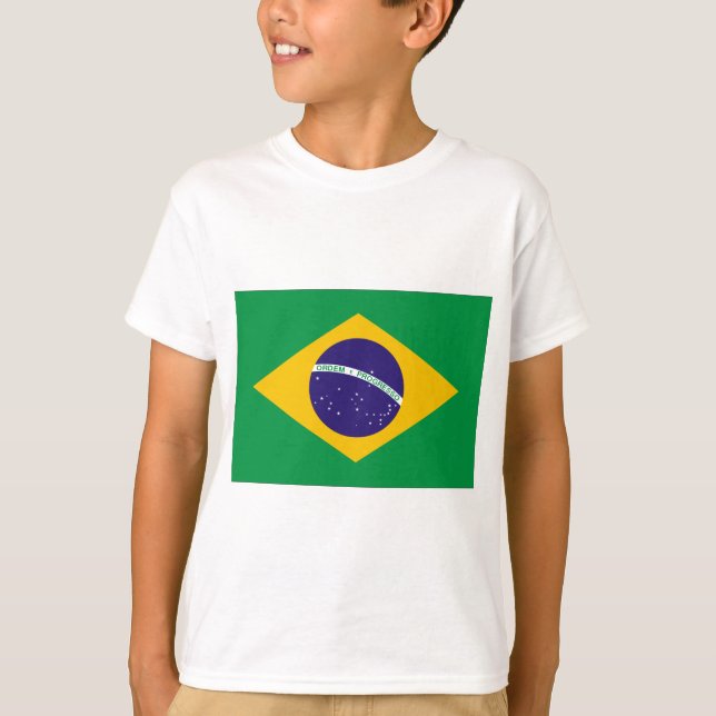 Brasilien-Flagge T-Shirt (Vorderseite)