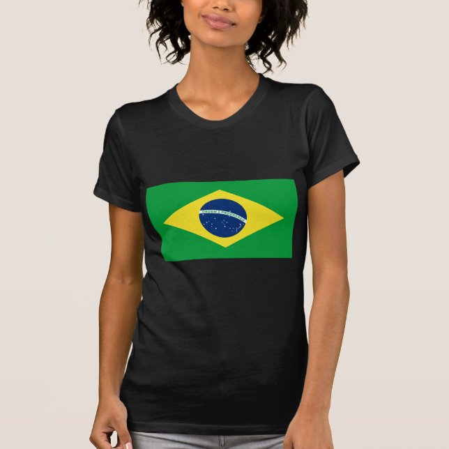Brasilien-Flagge T-Shirt (Vorderseite)