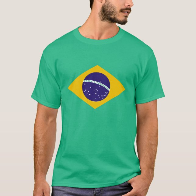 Brasilien-Flagge T-Shirt (Vorderseite)