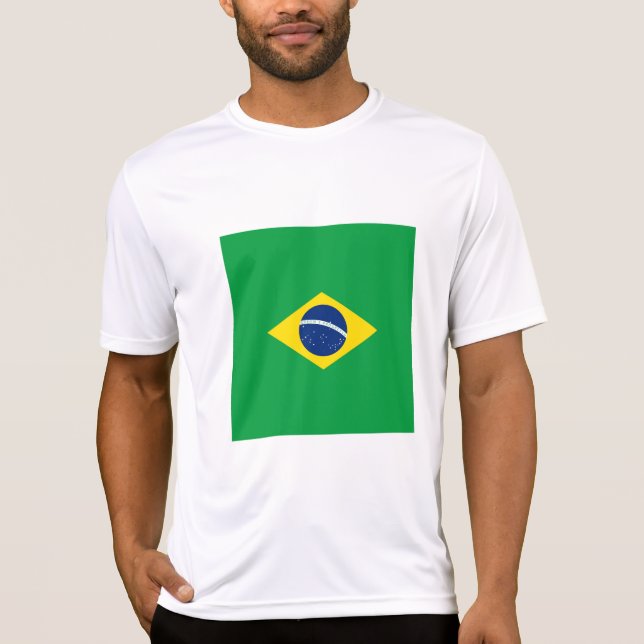 Brasilien-Flagge T-Shirt (Vorderseite)