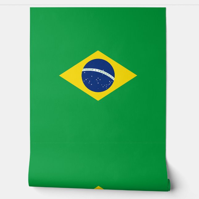 Brasilien-Flagge Tapete (Abrollen)