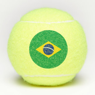 Brasilien-Flagge Tennisbälle