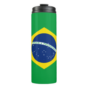 Brasilien Flagge Thermal Tumbler Thermosbecher