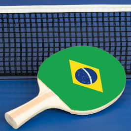 Brasilien-Flagge Tischtennis Schläger