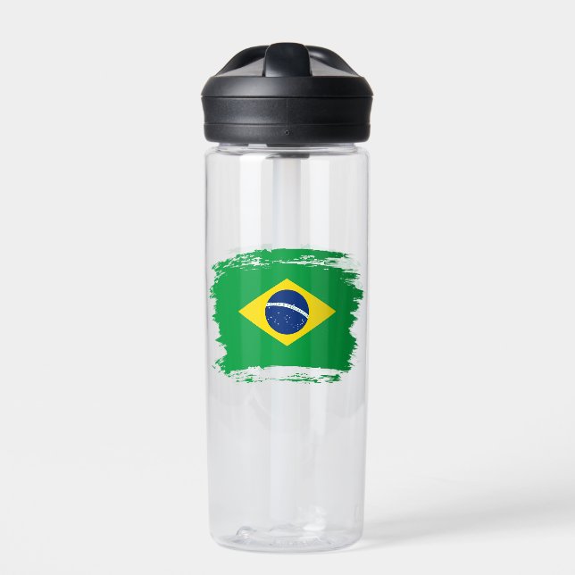Brasilien-Flagge Trinkflasche (Vorderseite)