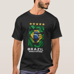 Brasilien Flagge Weltmeisterschaft 2026 Samba Fußb T-Shirt
