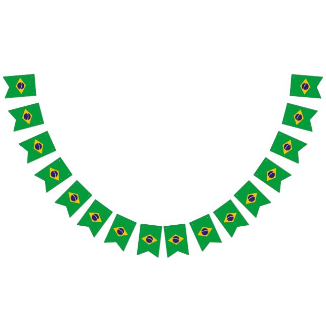 Brasilien-Flagge Wimpelkette (Alle)