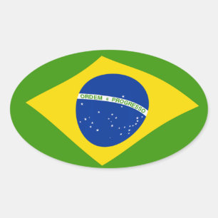 Brasilien Flaggen Aufkleber