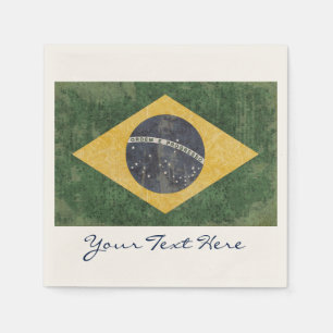 Brasilien-Flaggen-Party-Servietten Serviette