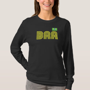 Brasilien Flaggen Retro Internationales Land Brasi T-Shirt