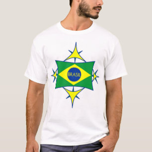 Brasilien-Flaggen-Shirt T-Shirt